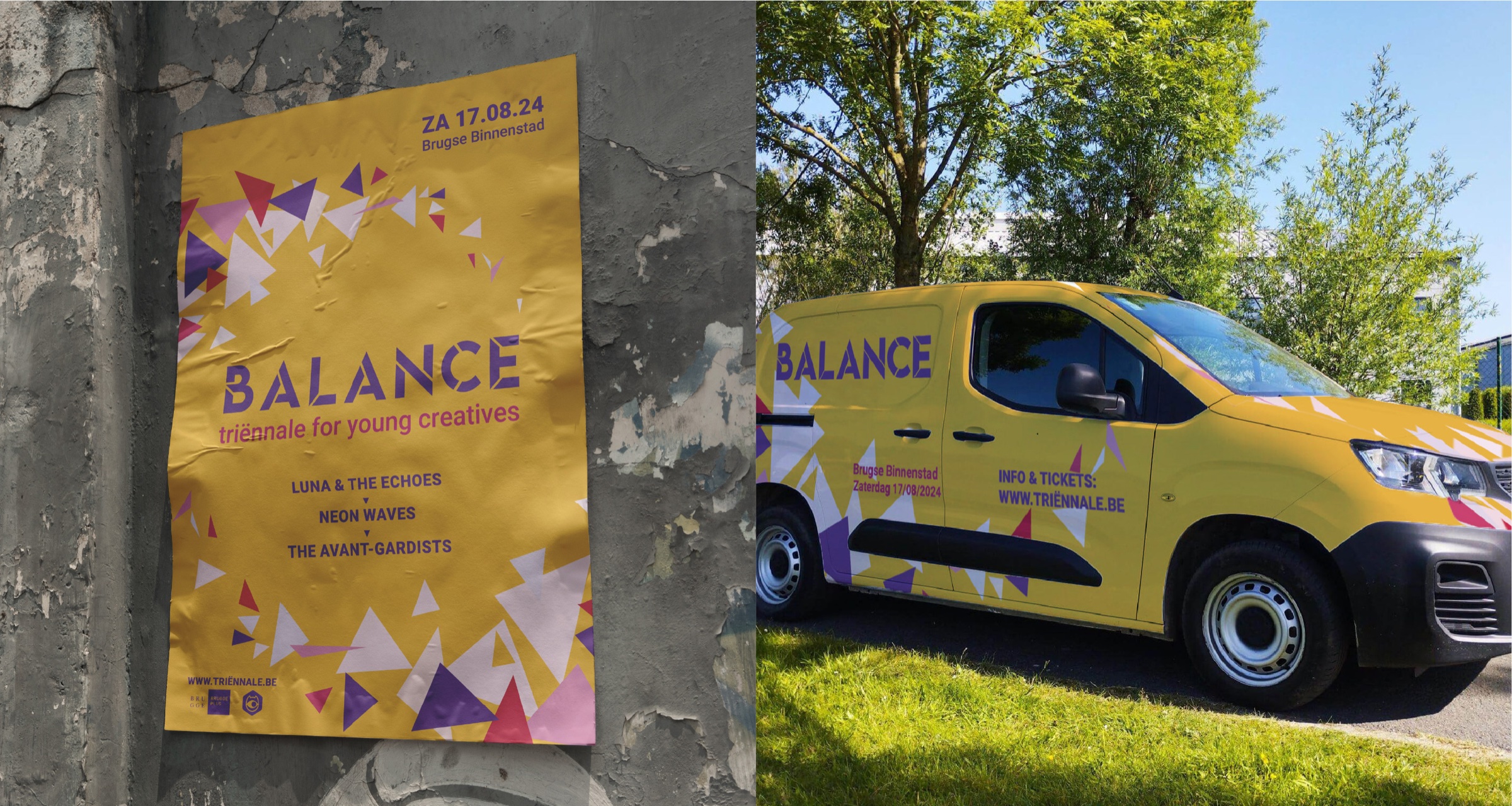 Affiche en wagen